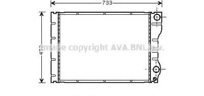 Радиатор, охлаждение двигателя AVA QUALITY COOLING купить