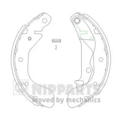 Комплект тормозных колодок NIPPARTS купить