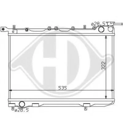 Радиатор, охлаждение двигателя DIEDERICHS купить