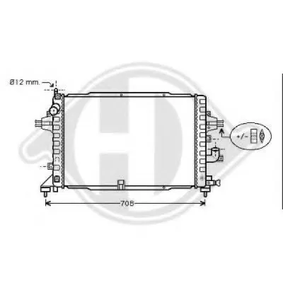Радиатор, охлаждение двигателя DIEDERICHS купить