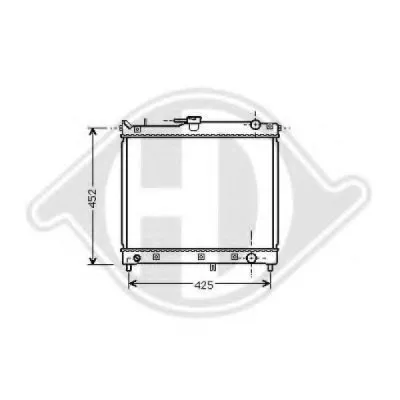 Радиатор, охлаждение двигателя DIEDERICHS купить