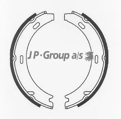 Комплект тормозных колодок, стояночная тормозная система QH JP GROUP купить