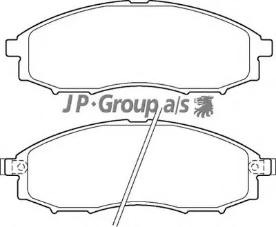 Комплект тормозных колодок, дисковый тормоз QH JP GROUP купить