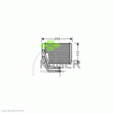 Теплообменник, отопление салона KAGER купить