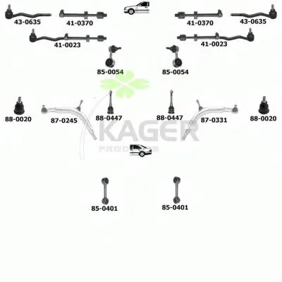 Подвеска колеса KAGER купить