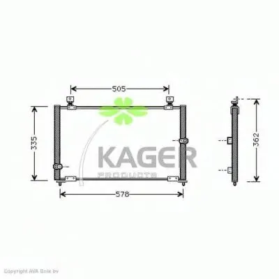 Конденсатор, кондиционер KAGER купить