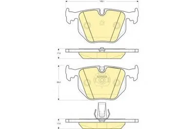 Комплект тормозных колодок, дисковый тормоз GIRLING купить