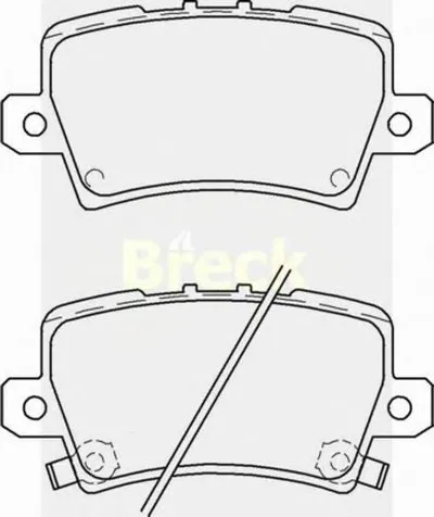 Комплект тормозных колодок, дисковый тормоз BRECK купить
