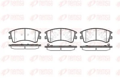 Комплект тормозных колодок, дисковый тормоз KAWE купить