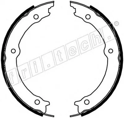 Комплект тормозных колодок, стояночная тормозная система fri.tech. купить