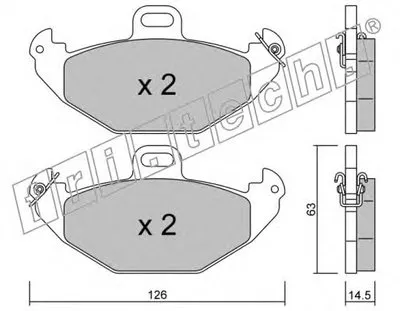 Комплект тормозных колодок, дисковый тормоз fri.tech. купить