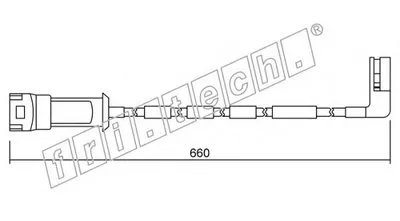 Сигнализатор, износ тормозных колодок fri.tech. купить
