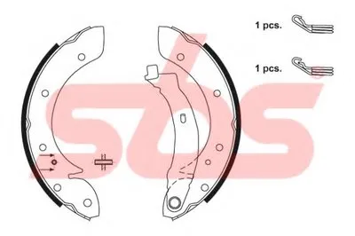 Комплект тормозных колодок sbs купить