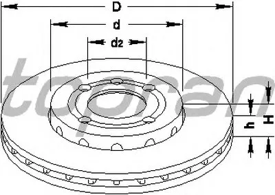 Тормозной диск TOPRAN купить