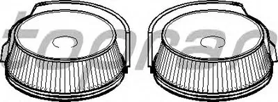 Фильтр, воздух во внутренном пространстве TOPRAN купить