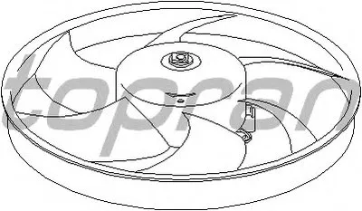Вентилятор, охлаждение двигателя TOPRAN купить