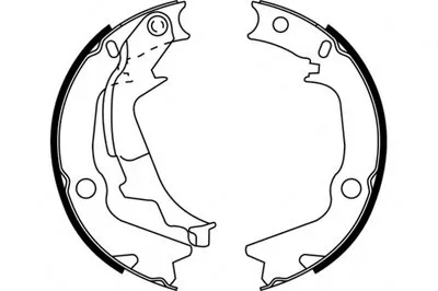 Комплект тормозных колодок; Комплект тормозных колодок, стояночная тормозная система E.T.F. купить