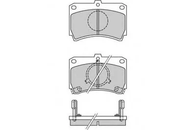 Комплект тормозных колодок, дисковый тормоз E.T.F. купить