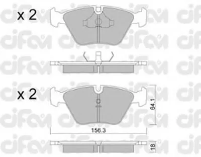 Комплект тормозных колодок, дисковый тормоз CIFAM купить