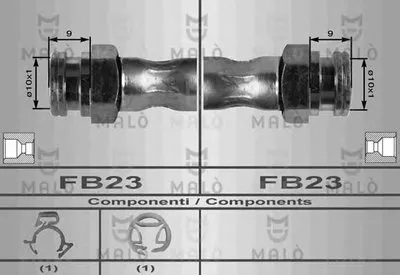 Тормозной шланг MALÒ купить