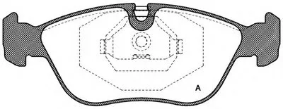 Комплект тормозных колодок, дисковый тормоз ADVANCE OPEN PARTS купить