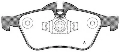 Комплект тормозных колодок, дисковый тормоз ADVANCE OPEN PARTS купить