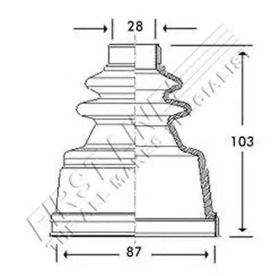 Пыльник, приводной вал FIRST LINE купить