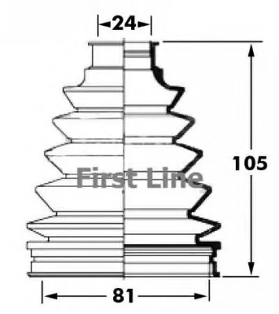 Пыльник, приводной вал FIRST LINE купить