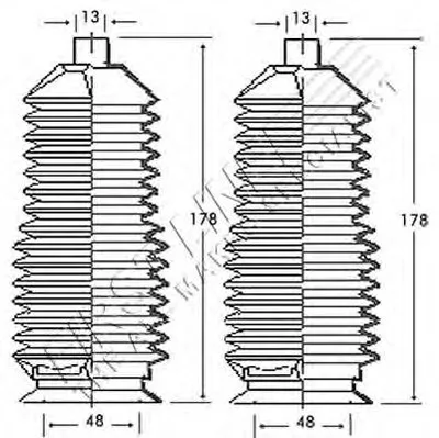 Пыльник, рулевое управление FIRST LINE купить
