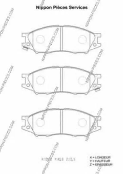 Комплект тормозных колодок, дисковый тормоз NPS купить