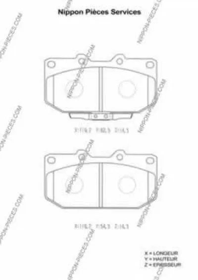 Комплект тормозных колодок, дисковый тормоз NPS купить