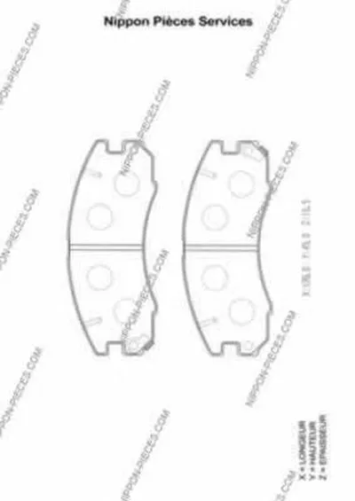 Комплект тормозных колодок, дисковый тормоз NPS купить
