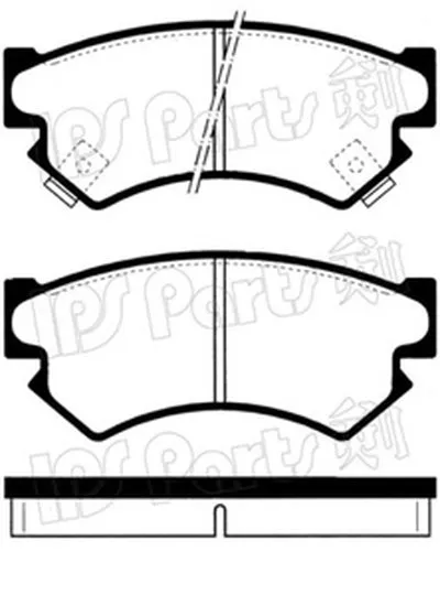 Комплект тормозных колодок, дисковый тормоз IPS Parts IPS Parts купить