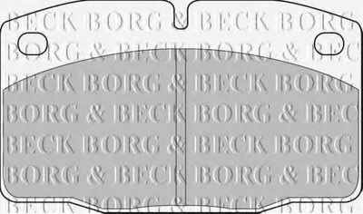 Комплект тормозных колодок, дисковый тормоз BORG & BECK купить