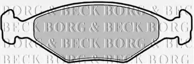 Комплект тормозных колодок, дисковый тормоз BORG & BECK купить