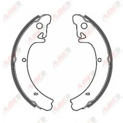 Комплект тормозных колодок ABE купить