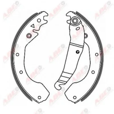 Комплект тормозных колодок ABE купить