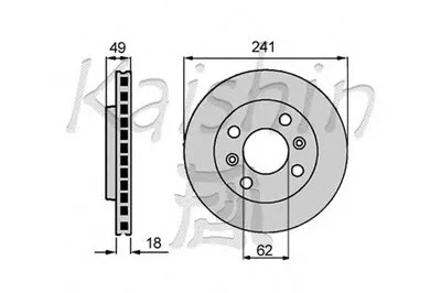 Тормозной диск KAISHIN купить