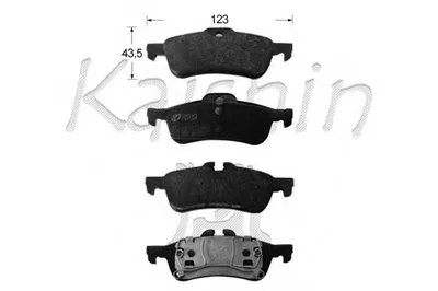 Комплект тормозных колодок, дисковый тормоз KAISHIN купить