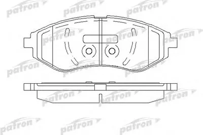 Комплект тормозных колодок, дисковый тормоз PATRON купить