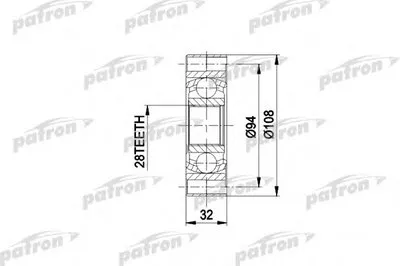 Шарнирный комплект, приводной вал PATRON купить
