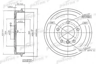 Тормозной барабан PATRON купить