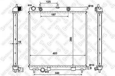 Радиатор, охлаждение двигателя STELLOX купить
