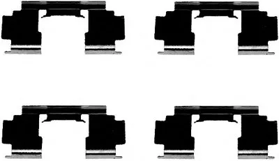 Комплектующие, колодки дискового тормоза HELLA PAGID купить