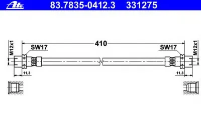 Тормозной шланг ATE купить