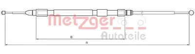Трос, стояночная тормозная система COFLE METZGER купить