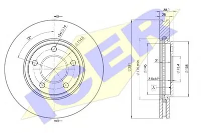 Тормозной диск ICER купить