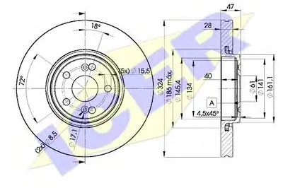 Тормозной диск ICER купить
