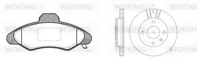 Комплект тормозов, дисковый тормозной механизм WOKING купить
