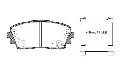 Комплект тормозных колодок, дисковый тормоз ADVANCE OPEN PARTS купить